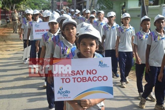 Walkathon for â€˜Awareness on Cancerâ€™ held on Apollo Day